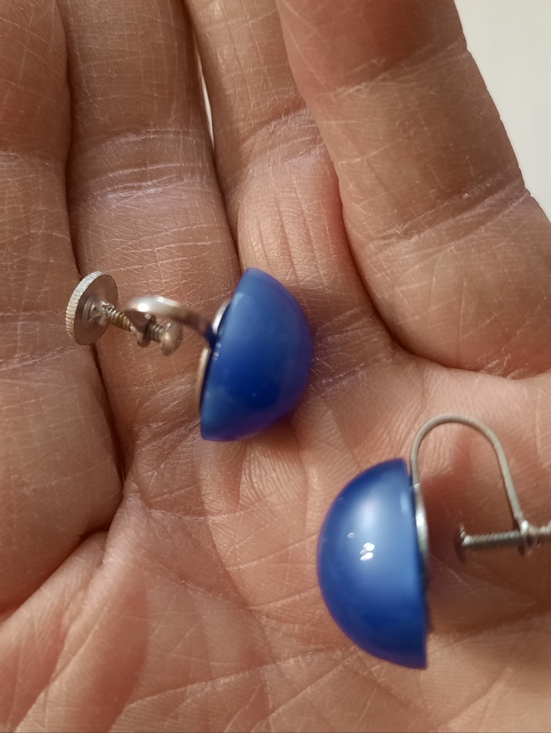 Classic Blue Round Cabochon Ring - Women Jewelry Vintage - Picture 12 of 12